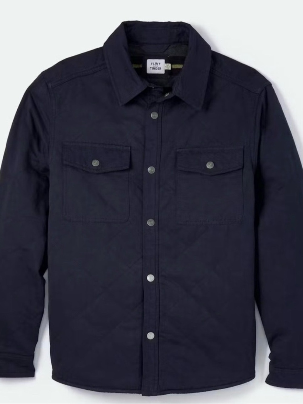 Huckberry - FLINT AND TINDER
Quilted Shirt Jacket
in Navy - Size M